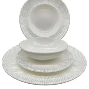 Null Dinnerset Seoul 18 Tlg. Tellerset Schwarz & Weiß Für 6 Personen 19