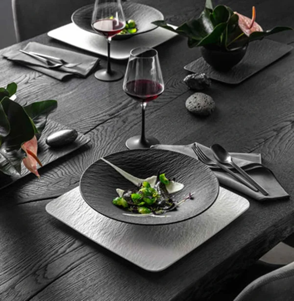 Villeroy & Boch Manufacture Rock Kombiservice 18-teilig Schwarz 8