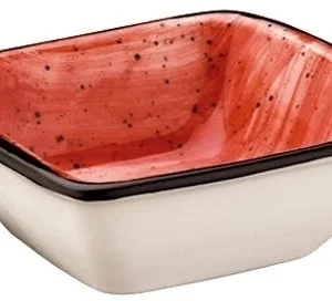 Bonna Premium Porcelain ATCVNT8KS Aura Terracotta Bowl Schale, Dipschale, Aperitif, 8cm, 60ml, Porzellan, Terrakotta, 1 Stück 19