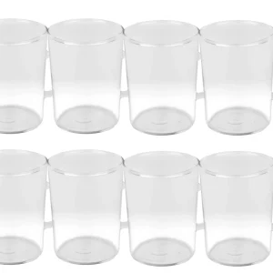 Null 24er Set Teeglas Ceylon 220ml – Klassische Teetasse Aus Hitzebeständigem Glas Mit Henkel 15