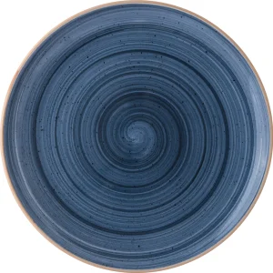 Bonna Premium Porcelain ADKGRM27DZ Aura Dusk Plate Teller Flach, 27cm, Porzellan, Blau, 1 Stück 19