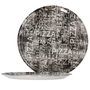 Null 2er Set Pizzateller Napoli Black & White 31cm – 04019#Z70 + 04019#Z69 15