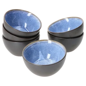 Null 6er Set Pudding-Schale Reactive Glaze Grey Black 6cm – 24321862 15