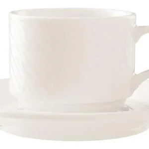 Null Tasse Nefryt Mit Untertasse 230 Ml (6 Stück) Von CHEFGASTRO 19