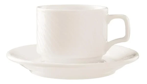 Null Tasse Bach 200ml, Mit Untertasse (6 Stück) Von CHEFGASTRO 6