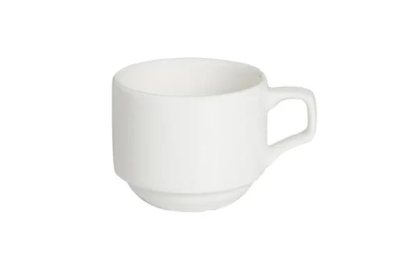 Null Tasse Bianco Stapelbar Mit Untertasse 90ml (12 Stück) Von CHEFGASTRO 6