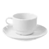 Null Tasse Bianco Stapelbar Mit Untertasse 90ml (12 Stück) Von CHEFGASTRO 25