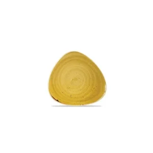 Churchill 12 X Teller Flach Dreieckig 26,5cm STONECAST Mustard Seed Yellow 13