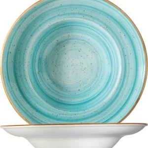 Bonna Premium Porcelain ATCBLM28CK Aura Terracotta Plate Teller Tief, Supenteller, 28cm, 1.7 Liter, Porzellan, Terrakotta, 1 Stück 21