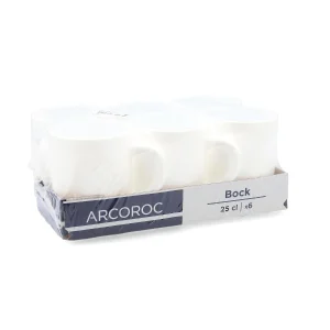 ARCOROC Restaurant White Bockbecher Stapelbar 25cl * 6er 19