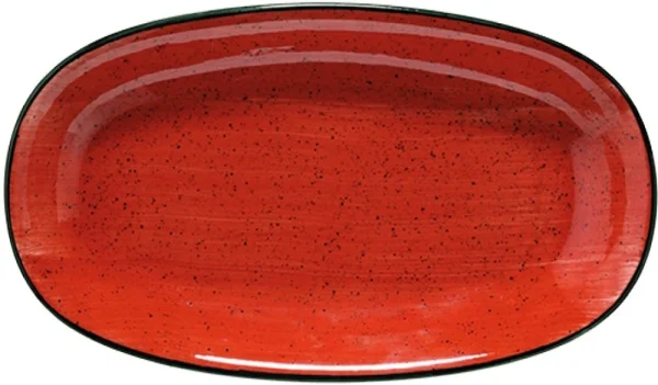 6 X Aura Terracotta Gourmet Platte Oval 34x19cm * – Bonna Premium Porcelain 3