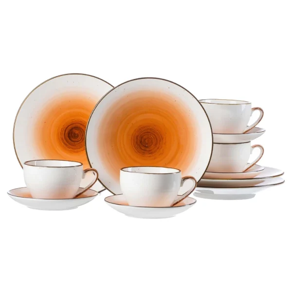 Ritzenhoff & Breker COSMO Kaffeeservice Orange 12-teilig 1