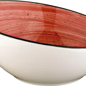 Bonna Premium Porcelain ATCSTR27KS Aura Terracotta Bowl Schale, Salatschale, Schüssel, 18.8x28cm, 750ml, Porzellan, Orange, 1 Stück 19