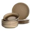 Leonardo MATERA Geschirr Tafelservice Beige 12-teilig 25