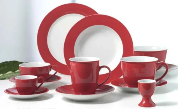 Ritzenhoff & Breker DOPPIO Jumbountertasse 17 Cm Rot 6er Set 7