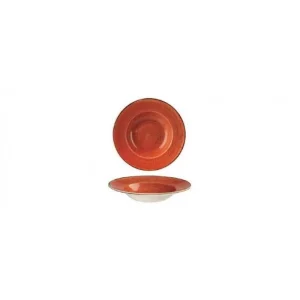 Churchill 6 X Teller Flach Coup 32cm STONECAST Spiced Orange 19