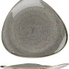 Churchill 12 X Teller Flach Dreieckig 26,5cm STONECAST Peppercorn Grey 25