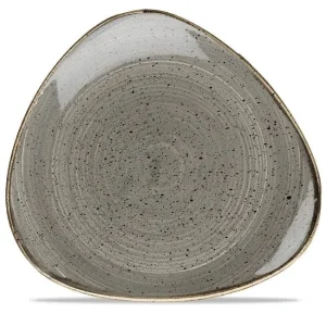 Churchill 12 X Teller Flach Dreieckig 26,5cm STONECAST Peppercorn Grey 19