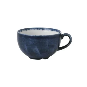 Churchill Stonecast Plume Line Kaffeetasse Plume Ultramarine 11x(H)6,5cm 340ml Blau, Ohne Untertasse (12 Stück) Von CHEFGASTRO 13