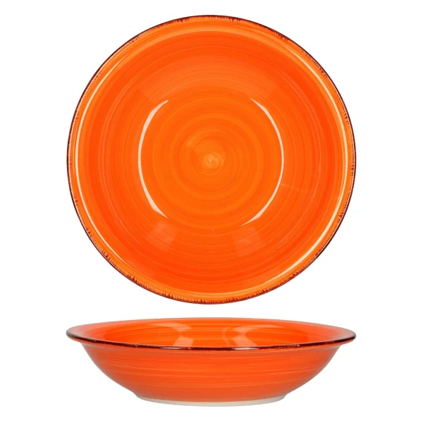 Null MamboCat Uni Orange 12-tlg. Teller Set Geschirr Steingut 8