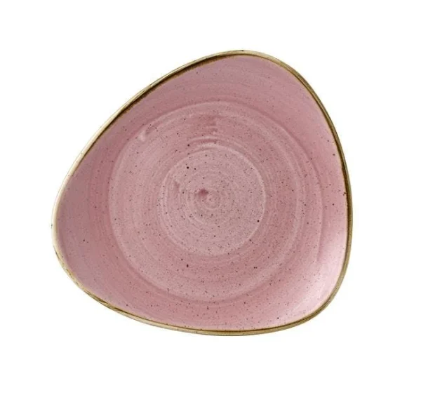 Churchill Stonecast Dreieckiger Teller Petal Pink ø22,9cm Pink (12 Stück) Von CHEFGASTRO 1