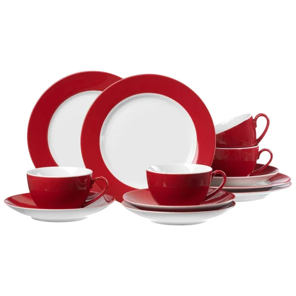 Ritzenhoff & Breker DOPPIO Kaffeeservice 12-teilig Rot 1