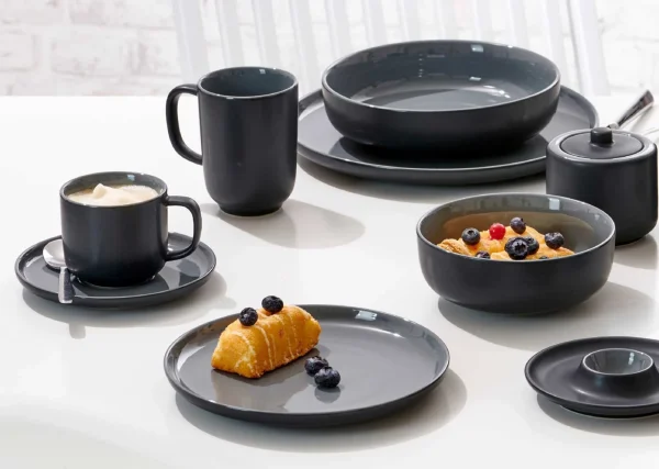 Ritzenhoff & Breker JASPER Tafelservice Grau & Schwarz 16-teilig 8