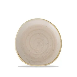 Churchill 12 X Platte Oval Coup 19cm STONECAST Nutmeg Cream 13