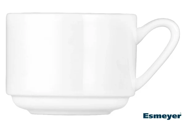 Esmeyer 6 X Kaffeeobertasse HEIKE, Inhalt: 0,20 Ltr., Weiss, 4