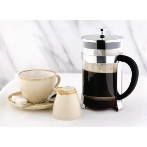 Olympia French Press Edelstahl Und Glas 80cl 21