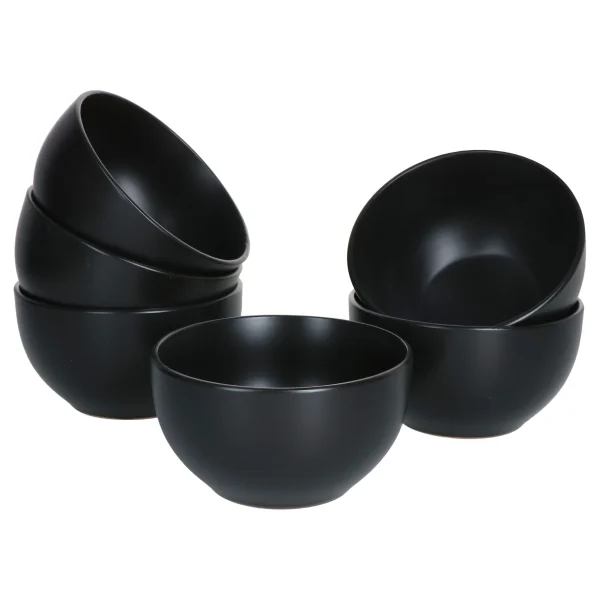 Null 6-tlg. Set Kattegat Müslischalen 500 Ml Schwarz Matt 3