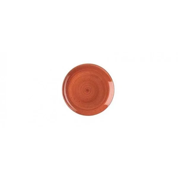 Churchill 6 X Teller Flach Coup 32cm STONECAST Spiced Orange 5