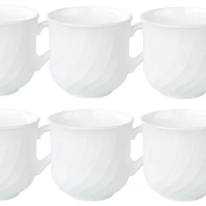 Null 12er Set Kaffeetasse 23,5 Cl Mit Untertasse 15,5cm Ebro Aus Opal-Hartglas 13