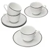 Null 4er Set Lineo Espressotasse Mit Untertasse – 404951 + 404968 25