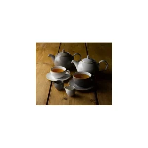 Churchill Stonecast Cappucino-Tasse Peppercorn Grey ø9,5cm 227ml Grau, Ohne Untertasse (12 Stück) Von CHEFGASTRO 21