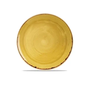 Churchill Stonecast Runder Teller Mustard Seed Yellow ø16,5cm Gelb (12 Stück) Von CHEFGASTRO 13