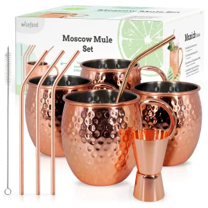 Was-germany WAS Germany Moscow Mule Becher, 0.414L, Gehämmert, Kupferoptik (2030414) 17