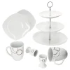 Null 7tlg. Etageren Frühstück Lilli Palazzo – 1x 24302284, 2x Eierbecher Pal. , 2x Becher Pal. & 2x Kuchenteller Lilli 25