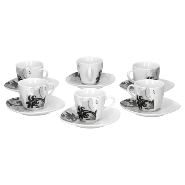 Null 6er Set Espressotasse 11cl Mit Untertasse 12,3cm Serie Atrium 6