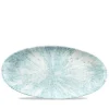 Churchill 6 X Platte Chefs Oval 34,7×17,3cm STONE Aquamarine 23