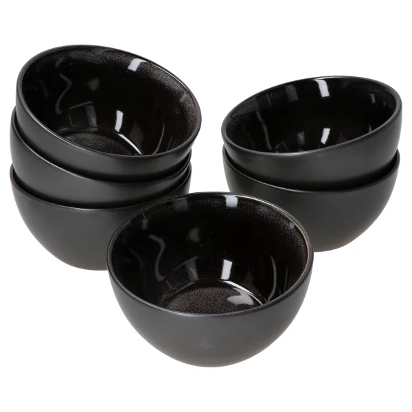 Null 6er Set Pudding-Schale Reactive Glaze Grey Black 6cm – 24321862 1