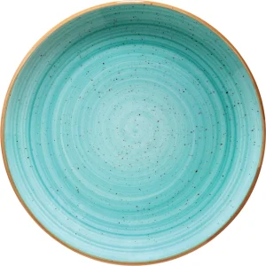 Bonna Premium Porcelain ADKGRM27DZ Aura Dusk Plate Teller Flach, 27cm, Porzellan, Blau, 1 Stück 15