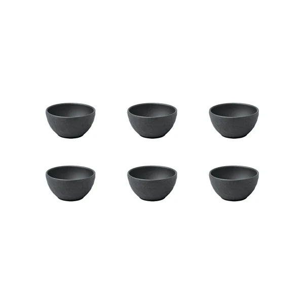 Villeroy & Boch Manufacture Rock Dipschälchen Schwarz Ø 7,7 Cm 6er Set 1