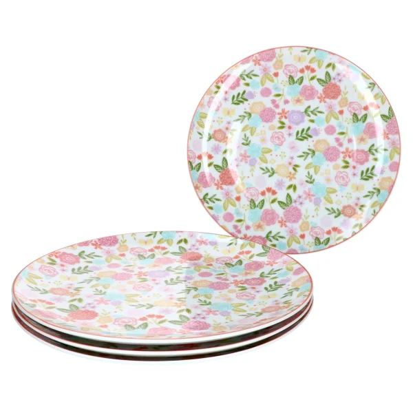 Null 4er Set Speiseteller Flach 27cm Sweet Flower – Ritzenhoff 402773 1