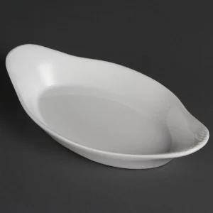 Olympia Whiteware Ovale Gratinschalen Weiß 26,2 X 14,1cm, Packungsinhalt: 6 Stück 17