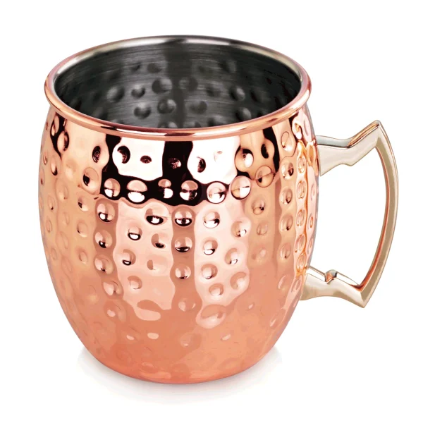 Was-germany WAS Germany Moscow Mule Becher, 0.414L, Gehämmert, Kupferoptik (2030414) 1