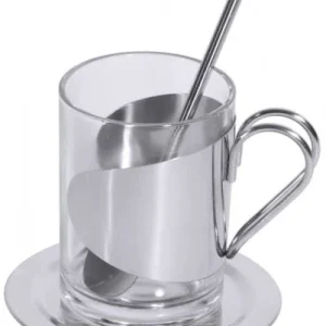 Null 12er Set Teeglas Ceylon 220ml – Klassische Teetasse Aus Hitzebeständigem Glas Mit Henkel 21