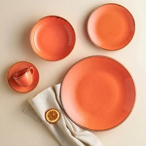 Null Untertasse Abmer Elegant ø16cm Orange (24 Stück) 21