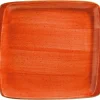 6x Servierplatten Speiseteller Porzellan Geschirr Rechteckig Orange Creme Bonna Aura Terracotta Moove 32x30cm Kantenschutz 23