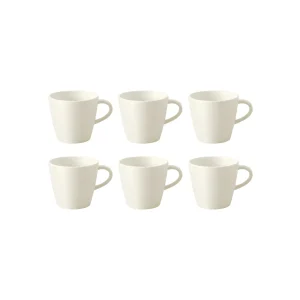 Villeroy & Boch Manufacture Rock Espressotasse Weiß 60 Ml 6er Set 15